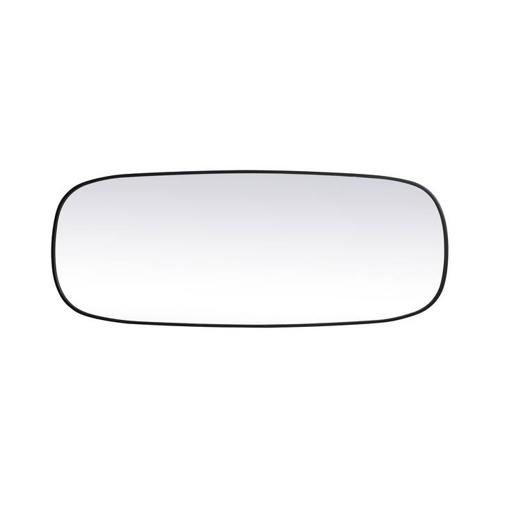 Indigo Home Metal Frame Oval Mirror 24x60 Inch