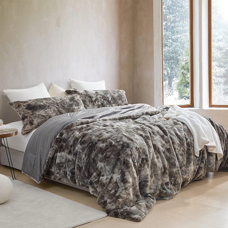 Wolf Bunny - Coma Inducer® Oversized Comforter Set - Gunpowder Black - Oversized Queen