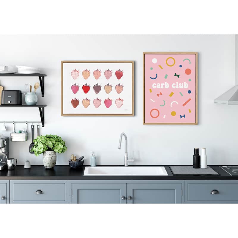 Kate and Laurel Sylvie Fields Print Framed Canvas by Statement Goods