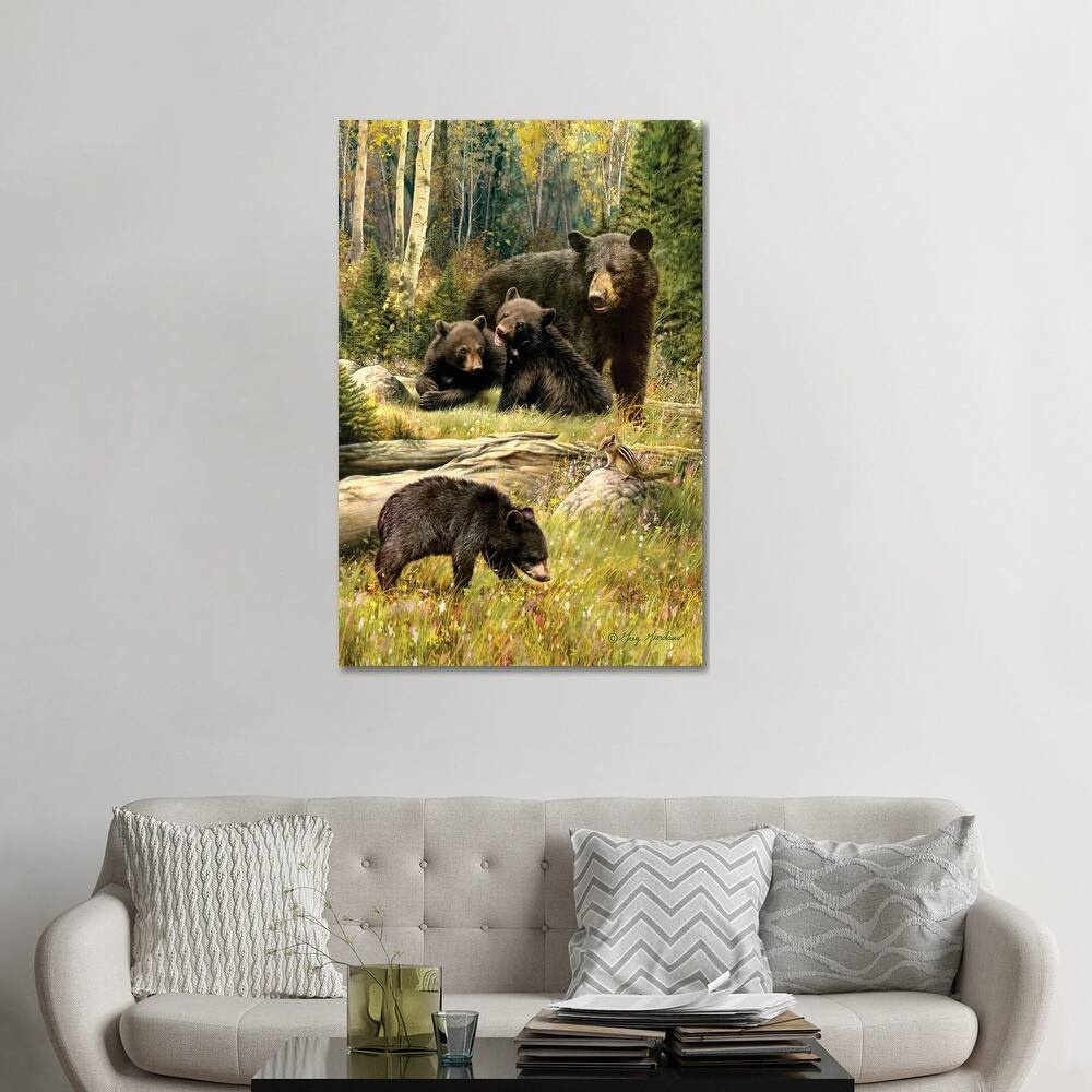 iCanvas "Black Bear Family" by Greg & Company Canvas Print
