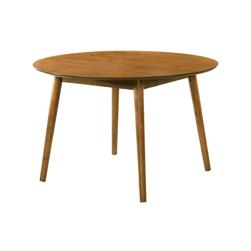 Bennet 47 in. Round Wood Dining Table in Walnut Finish