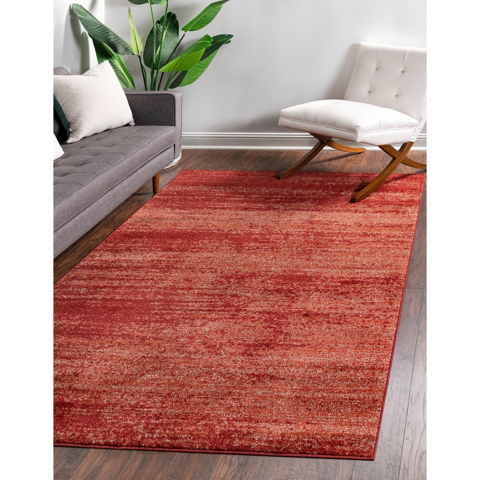 Violet/Ivory Unique Loom Del Mar Collection Area Rug-Transitional Inspired with Modern Contemporary Design 10' 0 x 13' 0 Rectangular