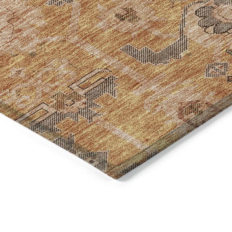 HomeRoots Oriental Traditional Rectangle Outdoor Rug