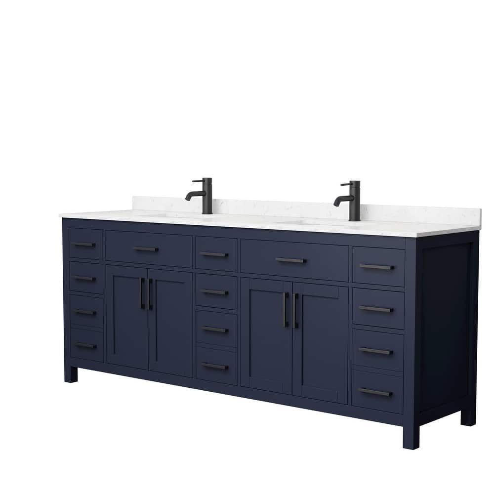 Beckett 84 Inch Double Vanity, Cultured Marble Top