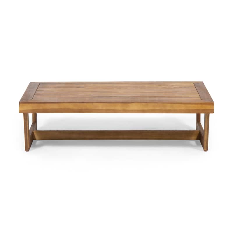 Sherwood Outdoor Acacia Wood Coffee Table by Christopher Knight Home