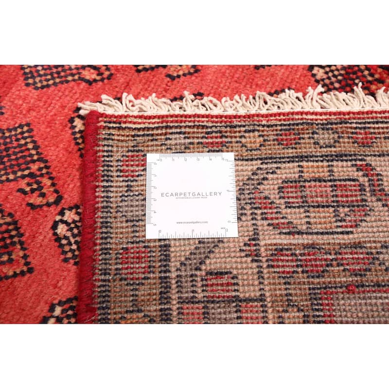 ECARPETGALLERY Hand-knotted Andelz Red Wool Rug - 4'6 x 7'1
