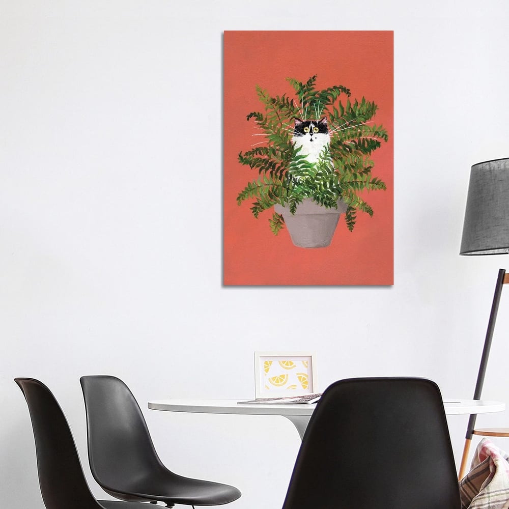 iCanvas "Cleo In A Fern" by Kim Haskins Canvas Print