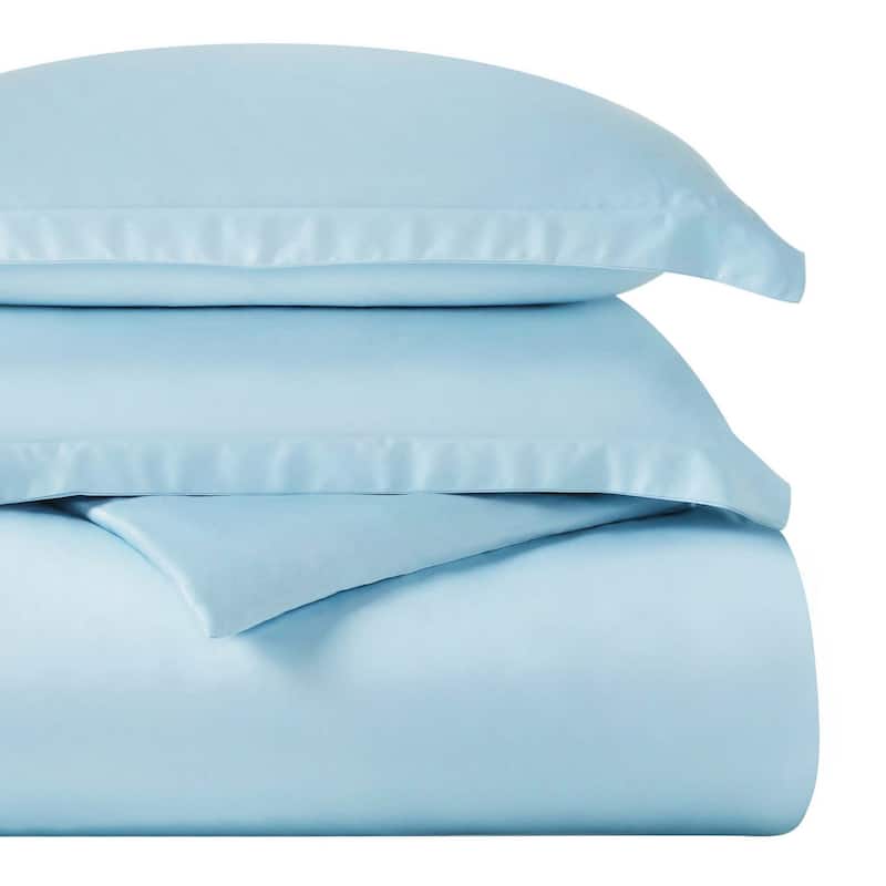 Superior Egyptian Cotton 400 Thread Count Solid Duvet Cover Set