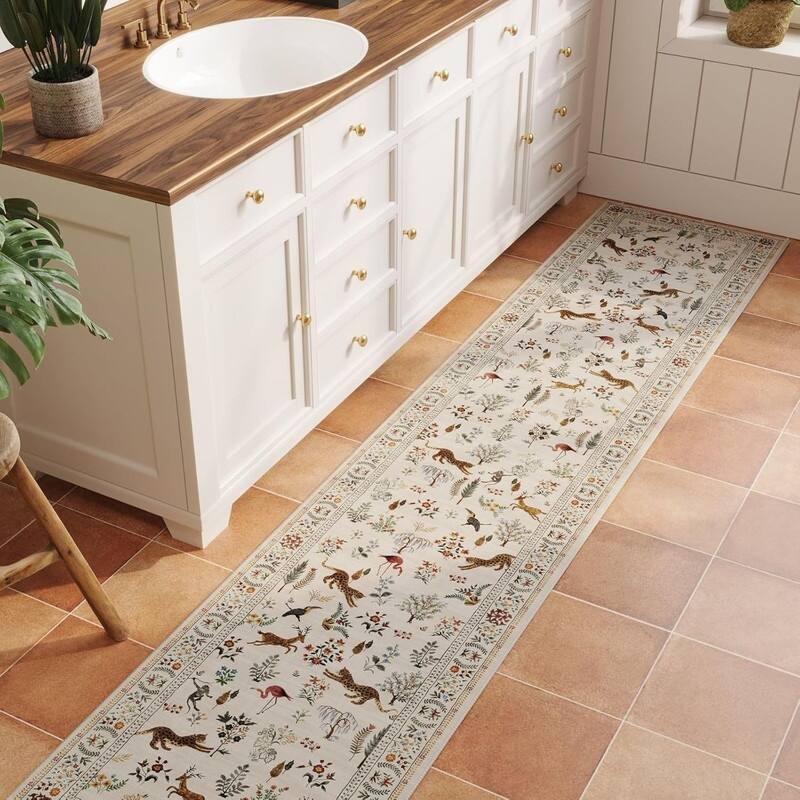 Kitchen Runner Rug Non Slip 2'x10' Long Washable Rugs - 120"L x 24"W