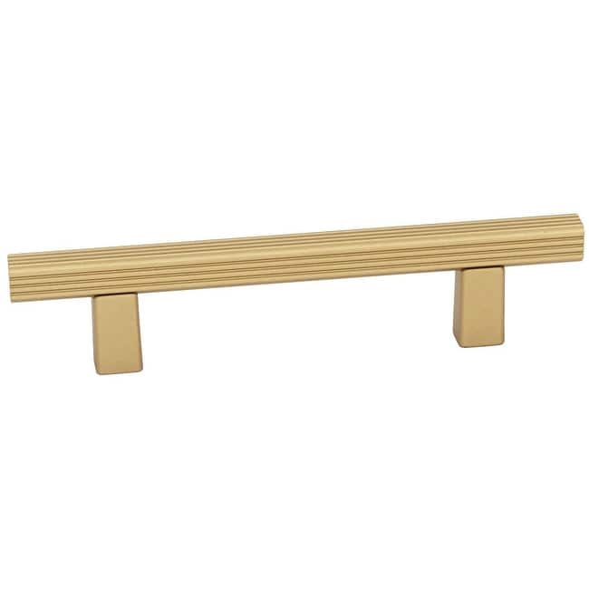 Alno A2905-4 Quadrato 4" Center to Center Modern Grooved Square - Champagne