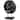 Black Teak Wood Circular Cutout Abstract Decorative Sculpture with Natural Wood Grain Patterns and Black Base