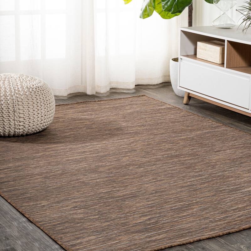 JONATHAN Y Bo Modern Flatweave Solid Area Rug