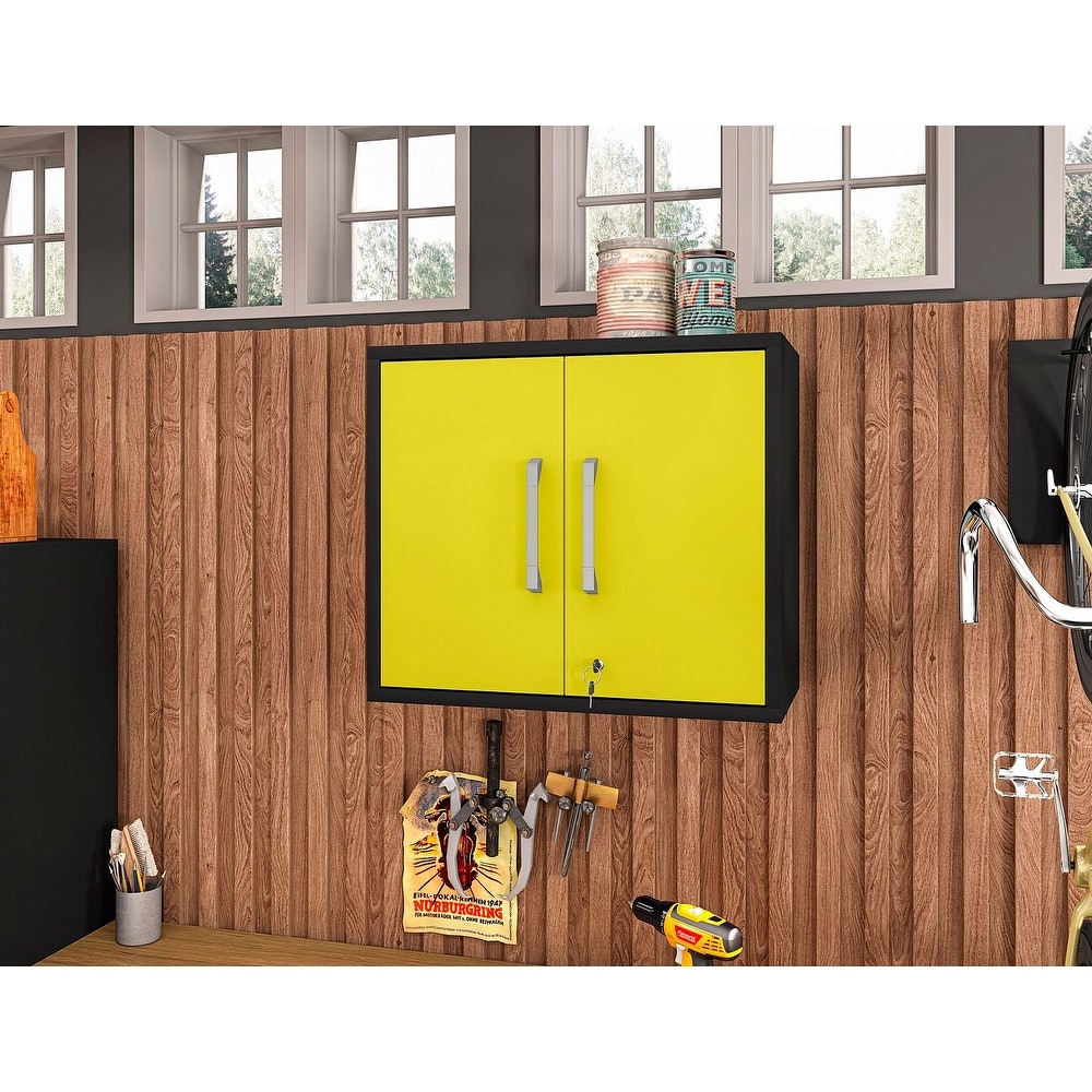Eiffel 6-Piece Garage Storage Set in Matte Black and Yellow, 1 - Fred Meyer
