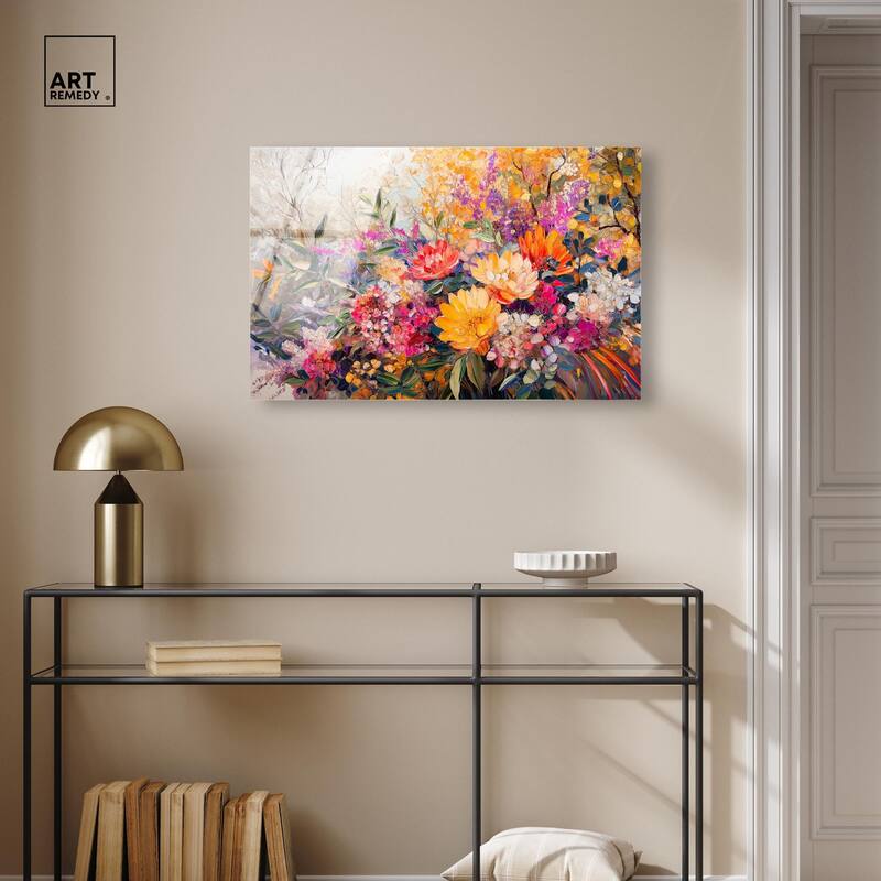 Amber Auras Acrylic by Art Remedy, Ready to Hang