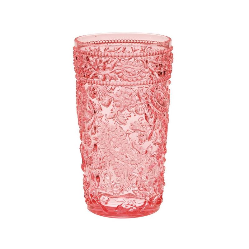 Paisley Acrylic Glasses Drinking Set of 4