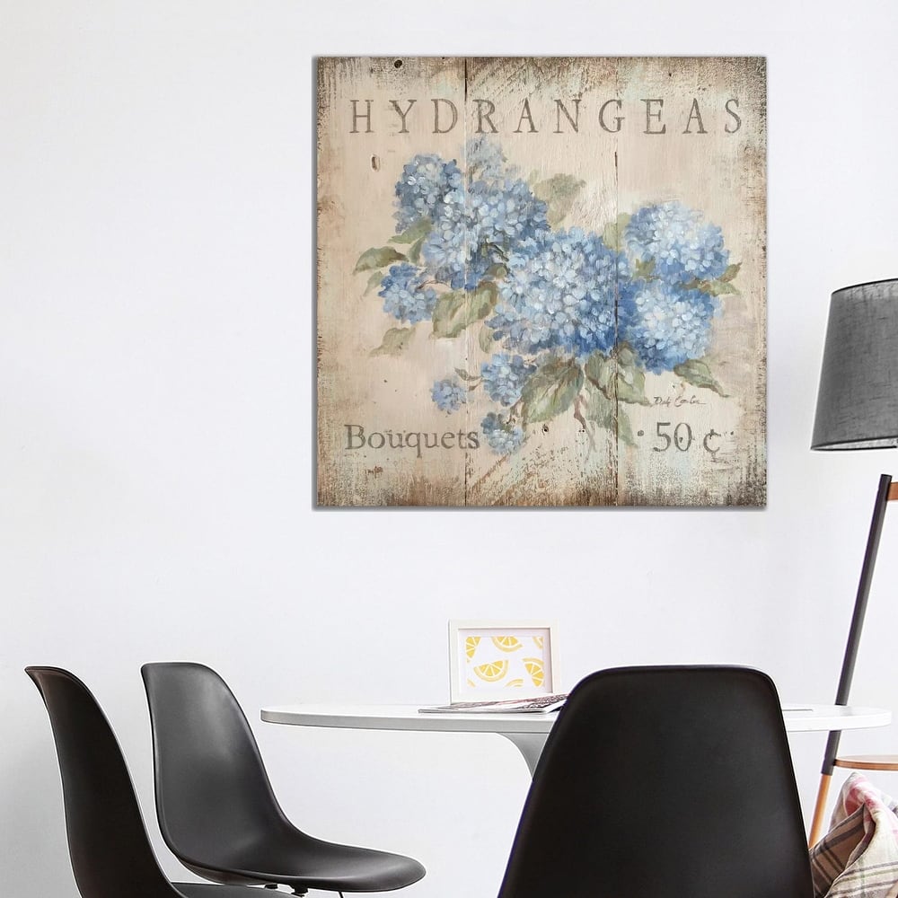 iCanvas "Hydrangeas Bouquets (50 Cents)" by Debi Coules Canvas Print