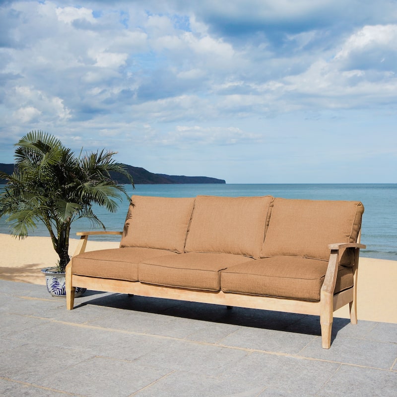 SAFAVIEH Couture Martinique Wood Patio Sofa