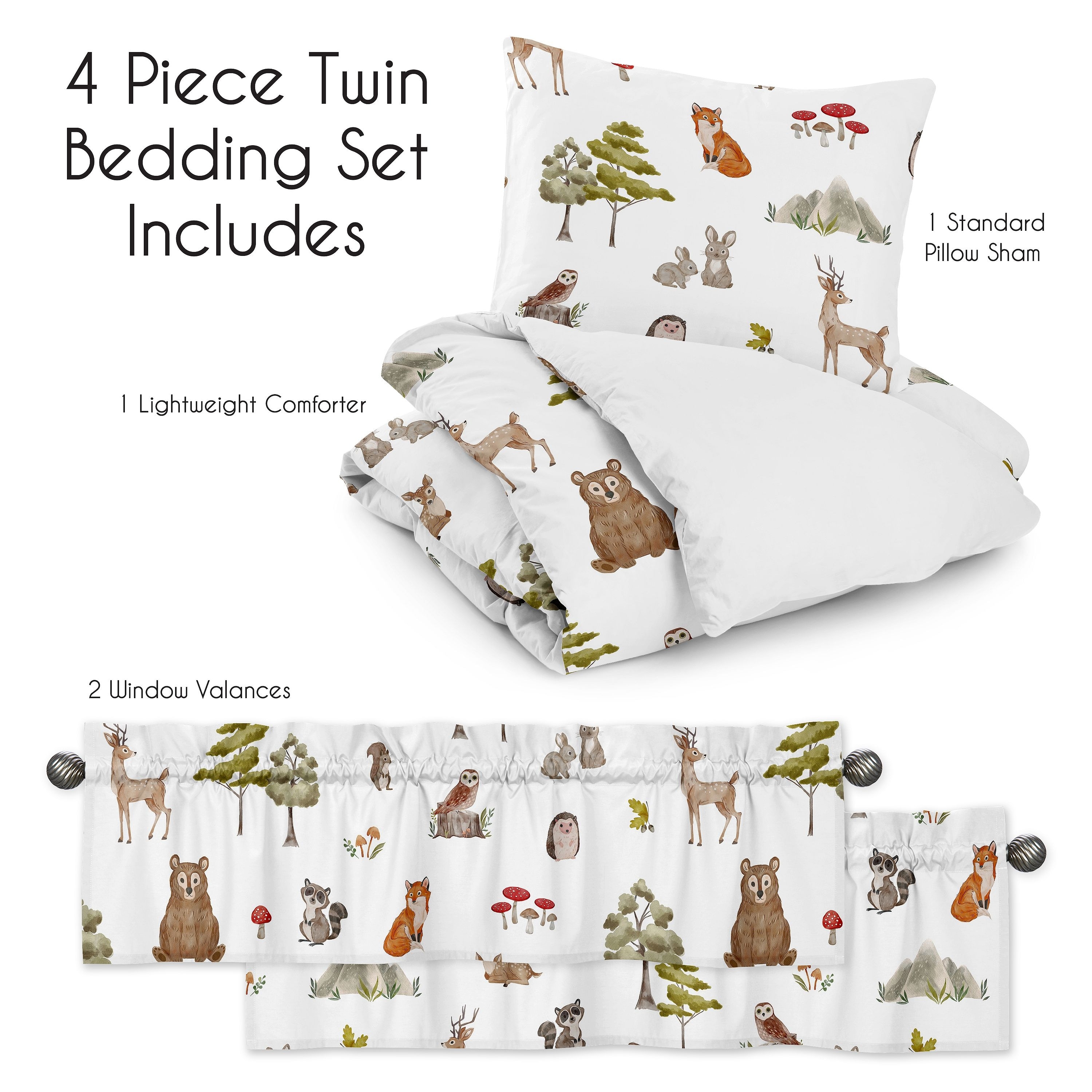 Sweet jojo designs woodland hot sale