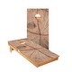 preview thumbnail 1 of 3, Cracked Wood Cornhole Boards NO Bags - Add Board Lights