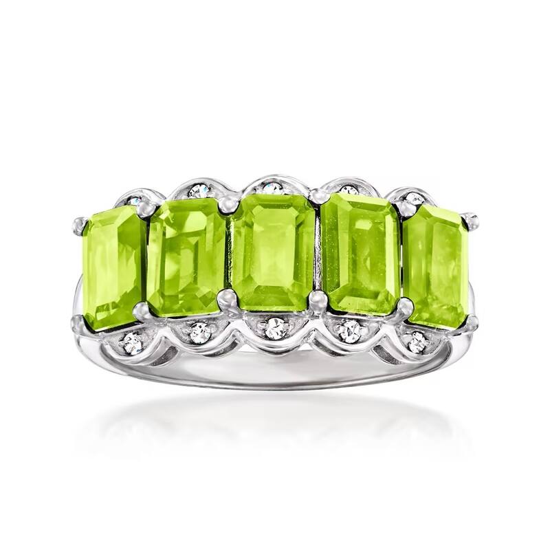 925 Sterling Silver Multi Gemstone Options Band Ring