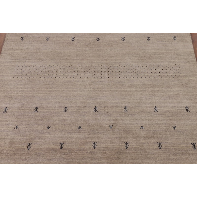 Gabbeh Oriental Area Rug Handmade Tribal Wool Carpet - 5'1"x 8'0"