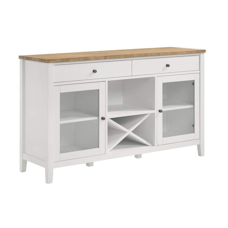 Prager Brown and White 2-door Dining Sideboard