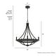 preview thumbnail 18 of 40, Hunter Perch Point Chandelier, Wheel, Candle, Dining Room, Entry, Modern Rustic, Industrial