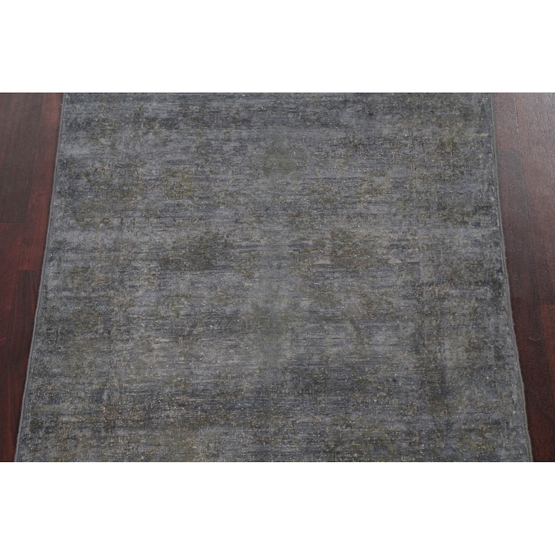 Contemporary Gabbeh Kashkoli Wool Area Rug Hand-knotted Office Carpet - 3'4" x 4'11"