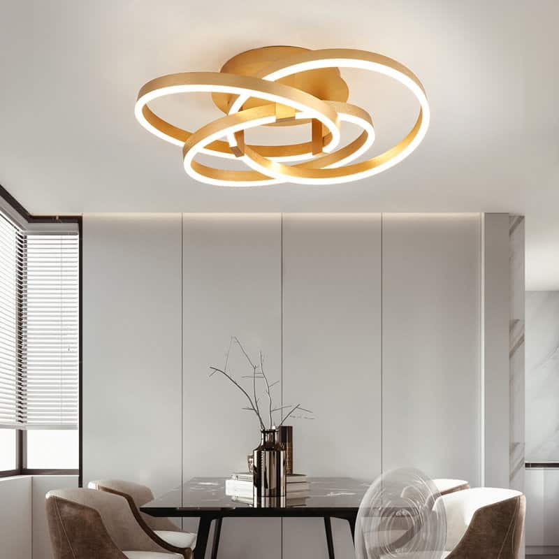 Maxax 3 - Light 11.6'' Simple Geometric LED Semi Flush Mount