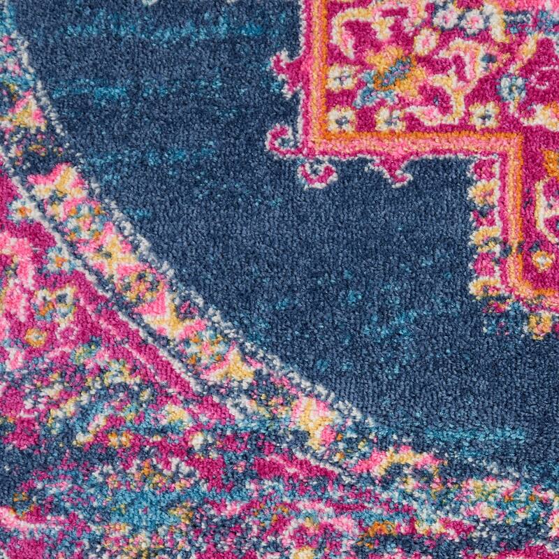 Porch & Den Dobbin Vintage Persian Medallion Farmhouse Area Rug