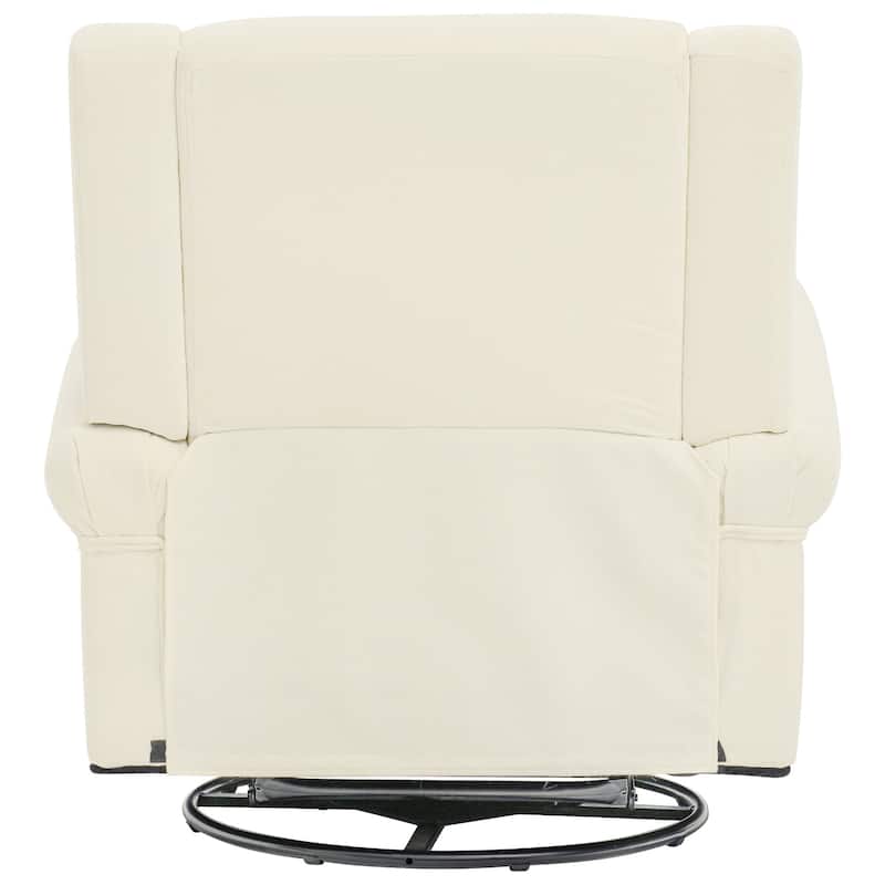 Christopher Knight Home - Nursery Recliner Modern Swivel Rocker Upholstered Recliner Chair with Dual Reclining Positions