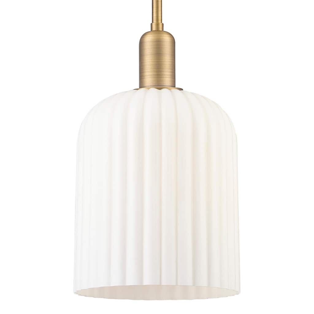 Innovations Lighting 716-1S-G559-8GWH Bridal Veil 8" Wide Mini Pendant