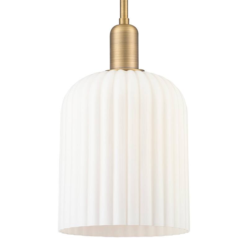 Innovations Lighting 716-1S-G559-8GWH Bridal Veil 8" Wide Mini Pendant