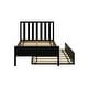 preview thumbnail 19 of 20, Max and Lily Twin-Size Bed with Slatted Headboard and Trundle