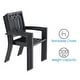 preview thumbnail 5 of 15, MAISON ARTS Outdoor Patio Dining Set with Steel Stackable Chairs and Expandable Table