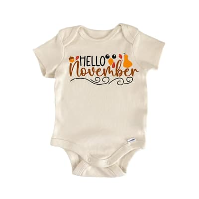 Hello November - Baby Boy Girl Clothes Infant Bodysuit Funny Cute