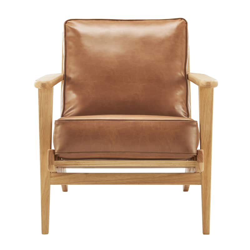 NPD Furniture Albert Solid Wood Frame Accent Chair