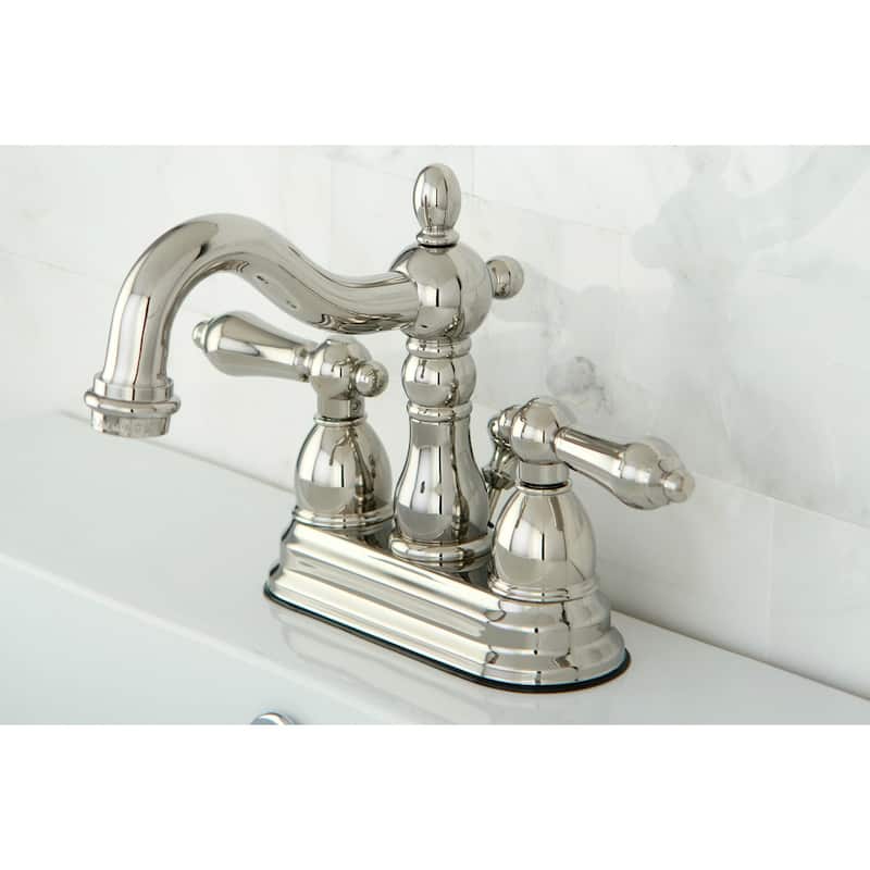 Heritage 4 in. Centerset Bathroom Faucet - Polished Nickel