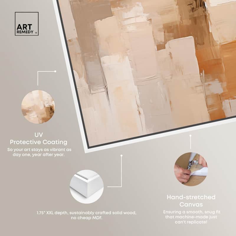 Sandstone Hush Canvas by Art Remedy