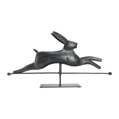 Leaping Rabbit on Stand