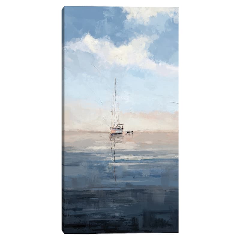 Coastline Colors Light Canvas Art Print
