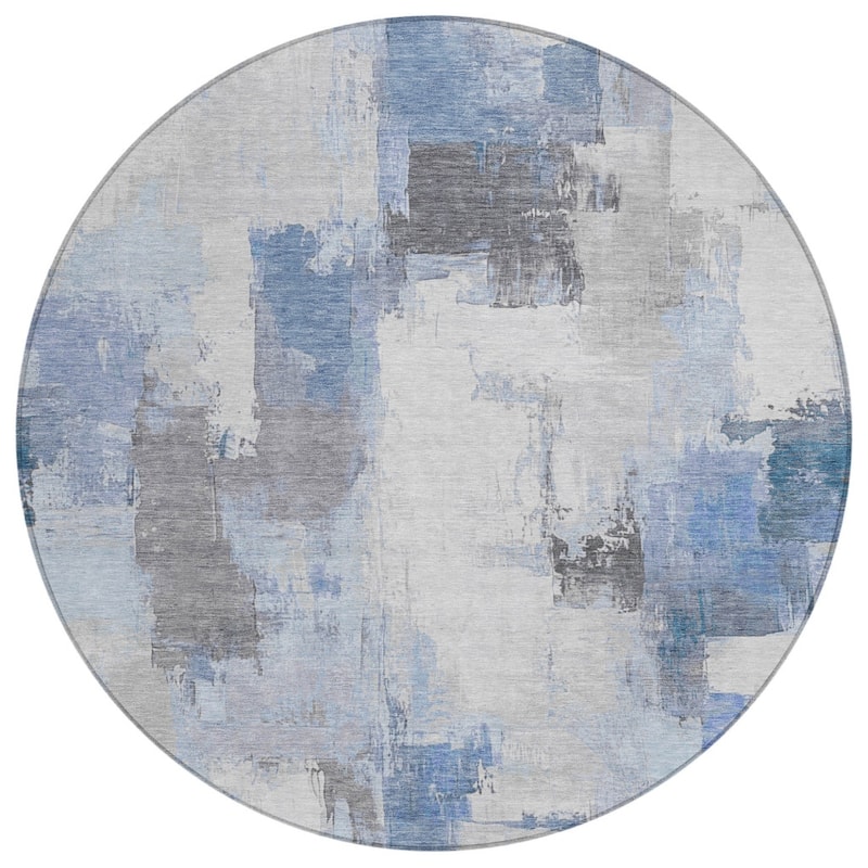 HomeRoots Abstract Transitional Rectangle Outdoor Rug