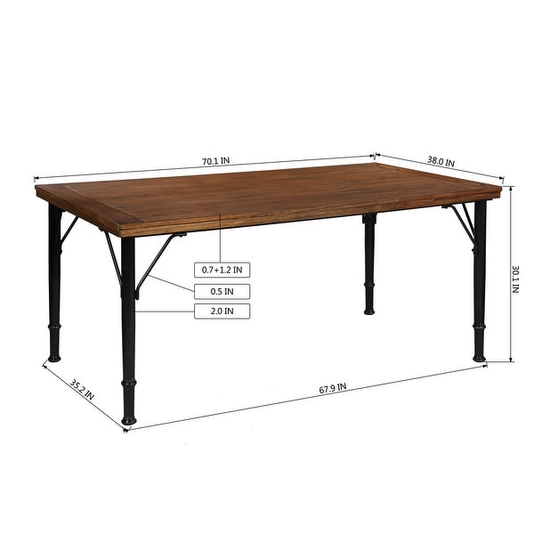Furniture R Mid-Century Modern 7-Piece Dining Set