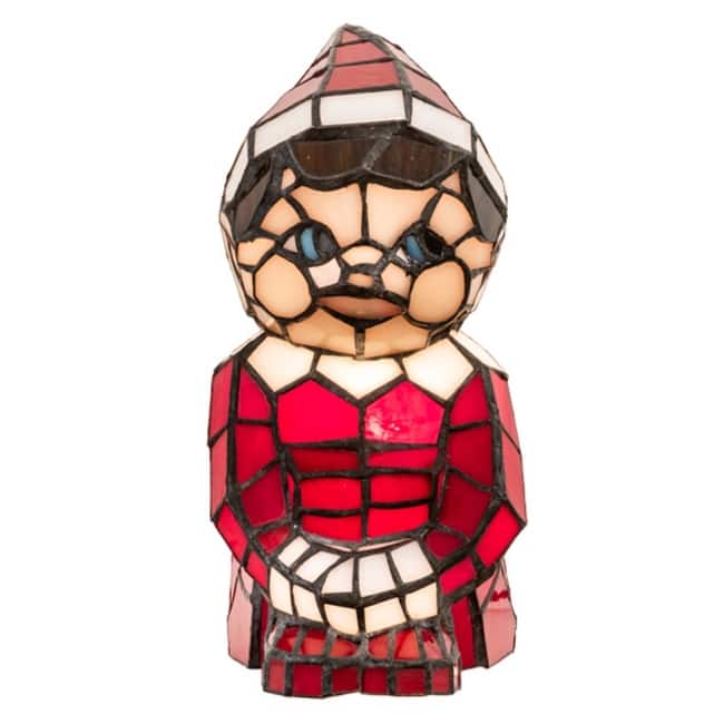 Meyda Tiffany 200341 Elf 10" Tall Red Novelty Specialty Lamp