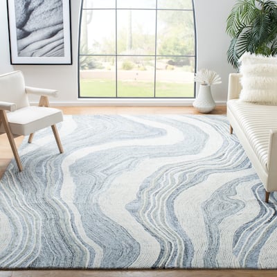 SAFAVIEH Handmade Fifth Avenue Thiet Modern Abstract Wool Rug