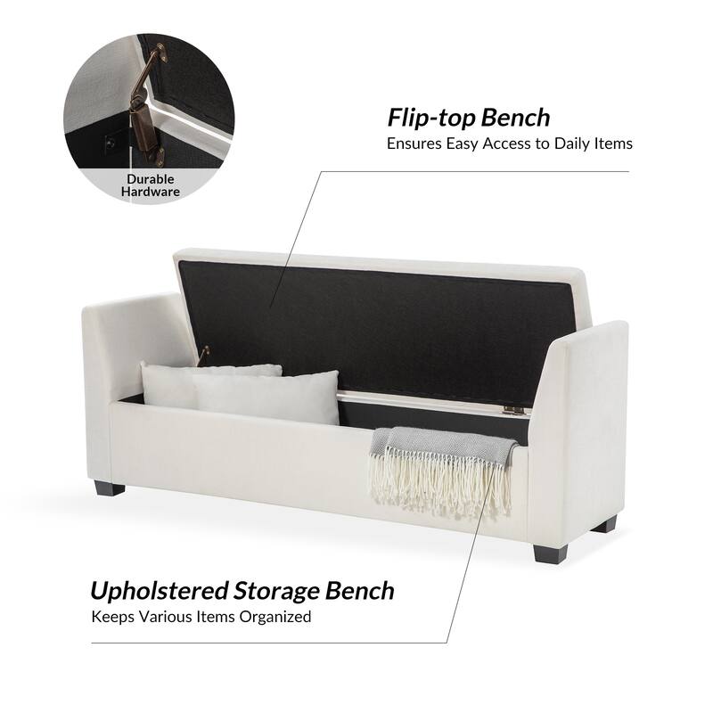 Pascual Storage Bench by HULALA HOME