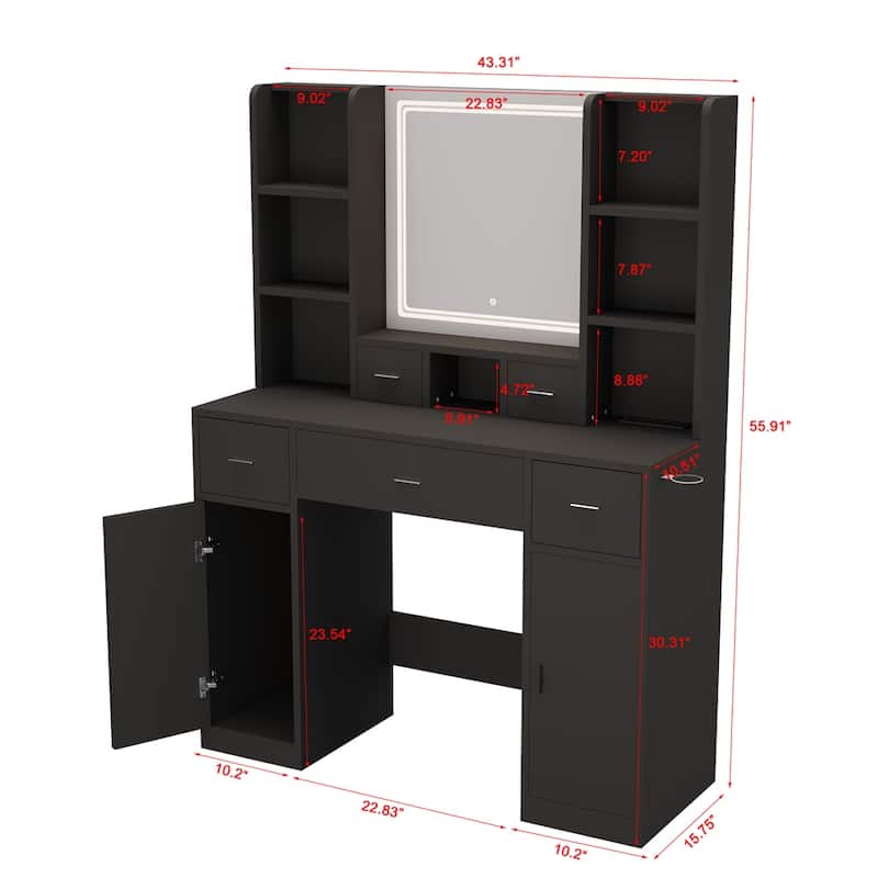 Newly Smart Mirror Dressing Table,Dressing Table With Dressing Pad