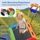 preview thumbnail 6 of 8, Gymax 5-in-1 Kids Swing Set w/Trampoline Roof 2 Belt Swings Slide