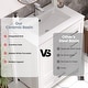preview thumbnail 31 of 61, Modern Bathroom Vanity with Ceramic Sink, Soft-Close Storage Cabinet and Glossy Easy-Clean Countertop