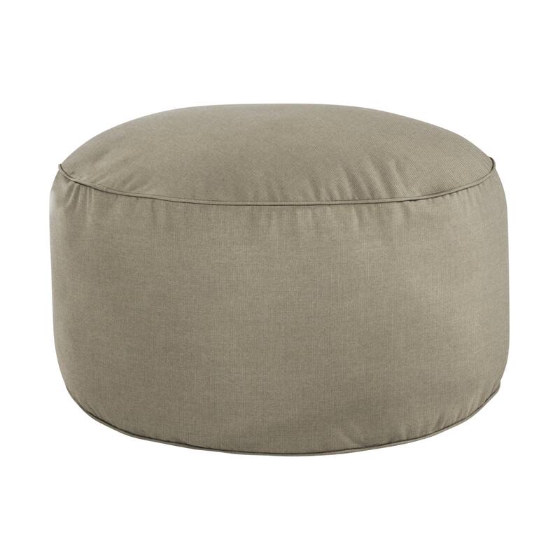Sorra Home Sunbrella Outdoor Bean Pouf - Canvas Taupe